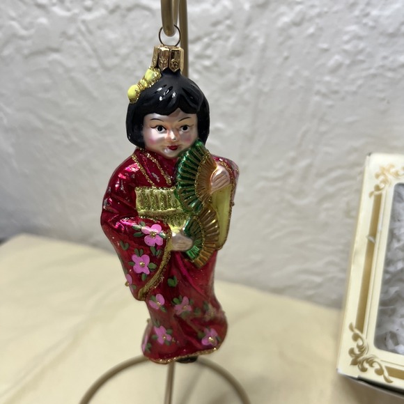 Impuls Polish Glass Christmas Ornament MouthBlown‎ Hand Painted - Picture 2 of 4